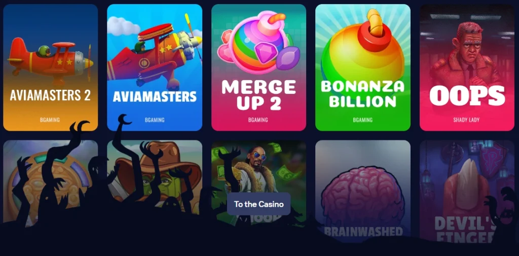 Blackrush casino affiliate landing preview